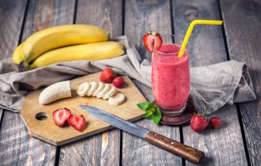 smoothie fraise banane cru et vegan