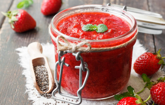 confiture crue à la fraise