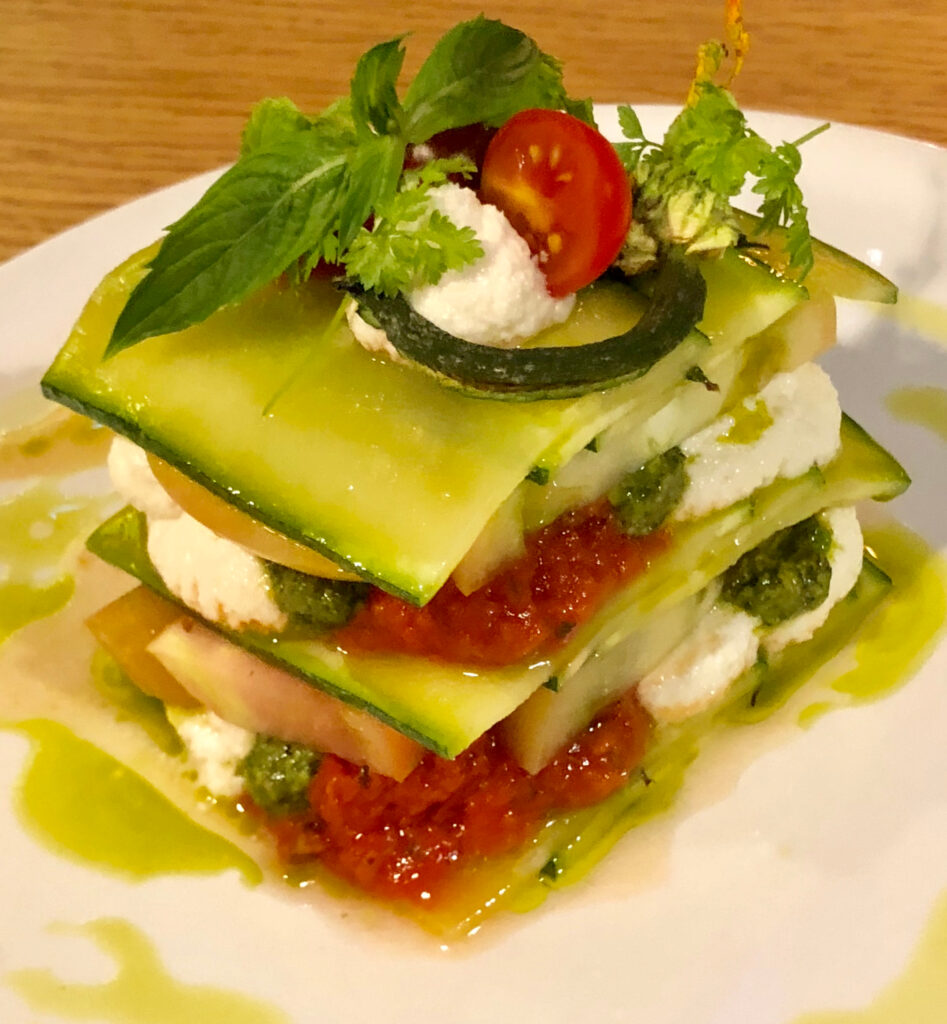 Lasagne de courgette crue | Crudithé