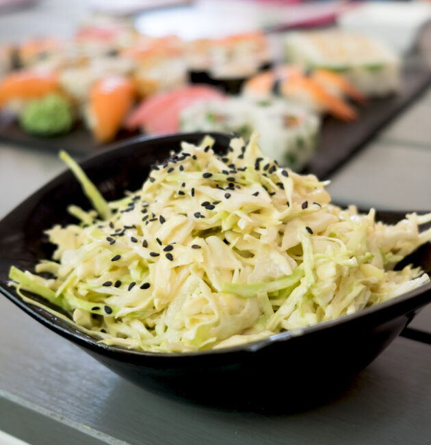 Salade de chou blanc à la japonaise