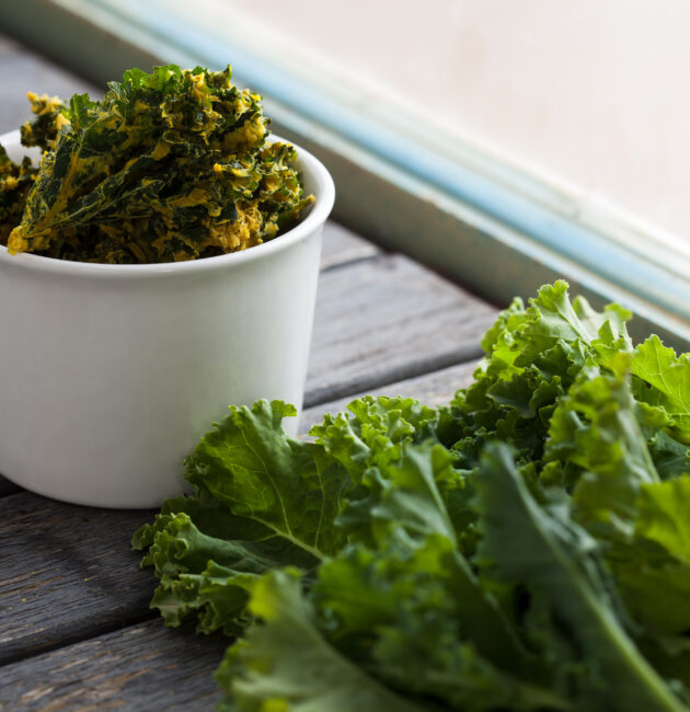 chips de chou kale au déshydrateur