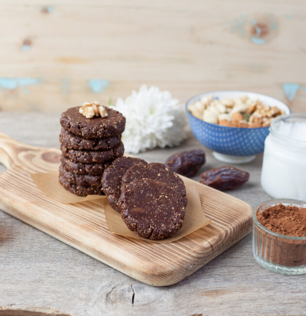 cookies crues au chocolat, façon brownie