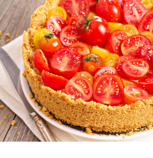 Tarte crue à la tomate