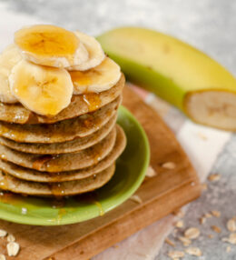 Pancakes protéinées Banane Avoine (crêpes)